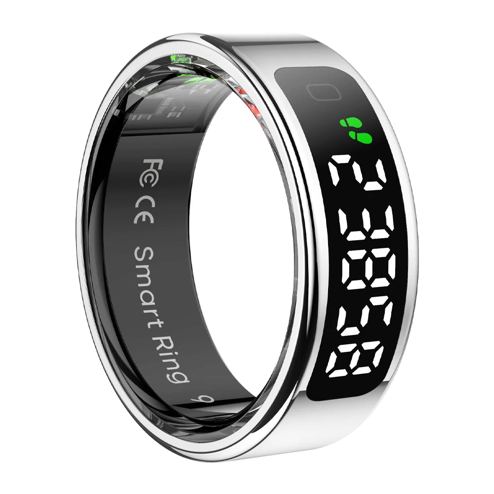 Smart Ring with Digital Display – Advanced Fitness & Health Tracker
