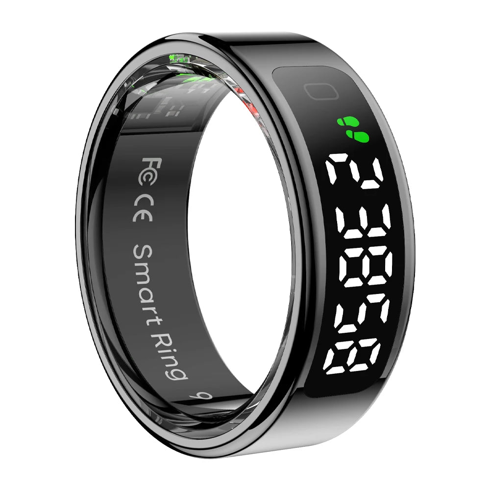 Smart Ring with Digital Display – Advanced Fitness & Health Tracker